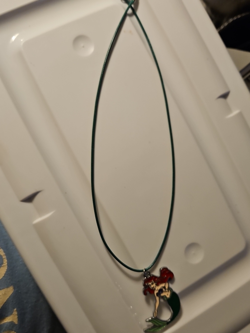 Green Mermaid Pendant Necklace - Women Jewelry